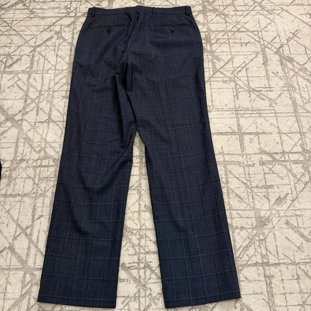 Lauren Ralph Lauren 30Wx30L Wool Blend Plaid Suit‎ Separates Men's Dress Pants